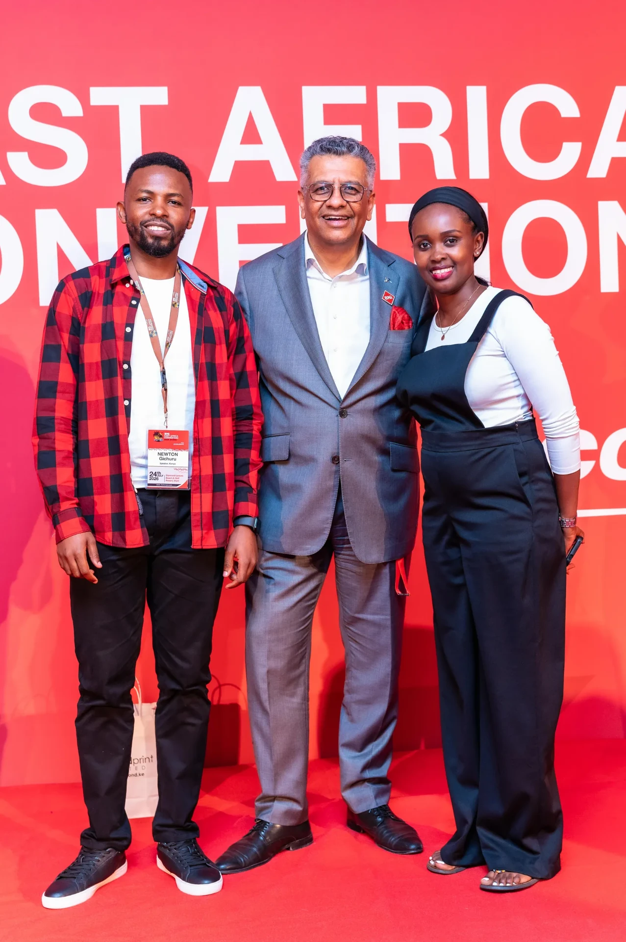 Newton Gichuru with BNI East Africa Convention organisers